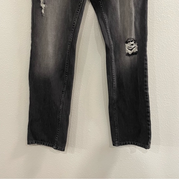 Levi's 511 slim grey distressed mens jeans - Picture 5 of 10